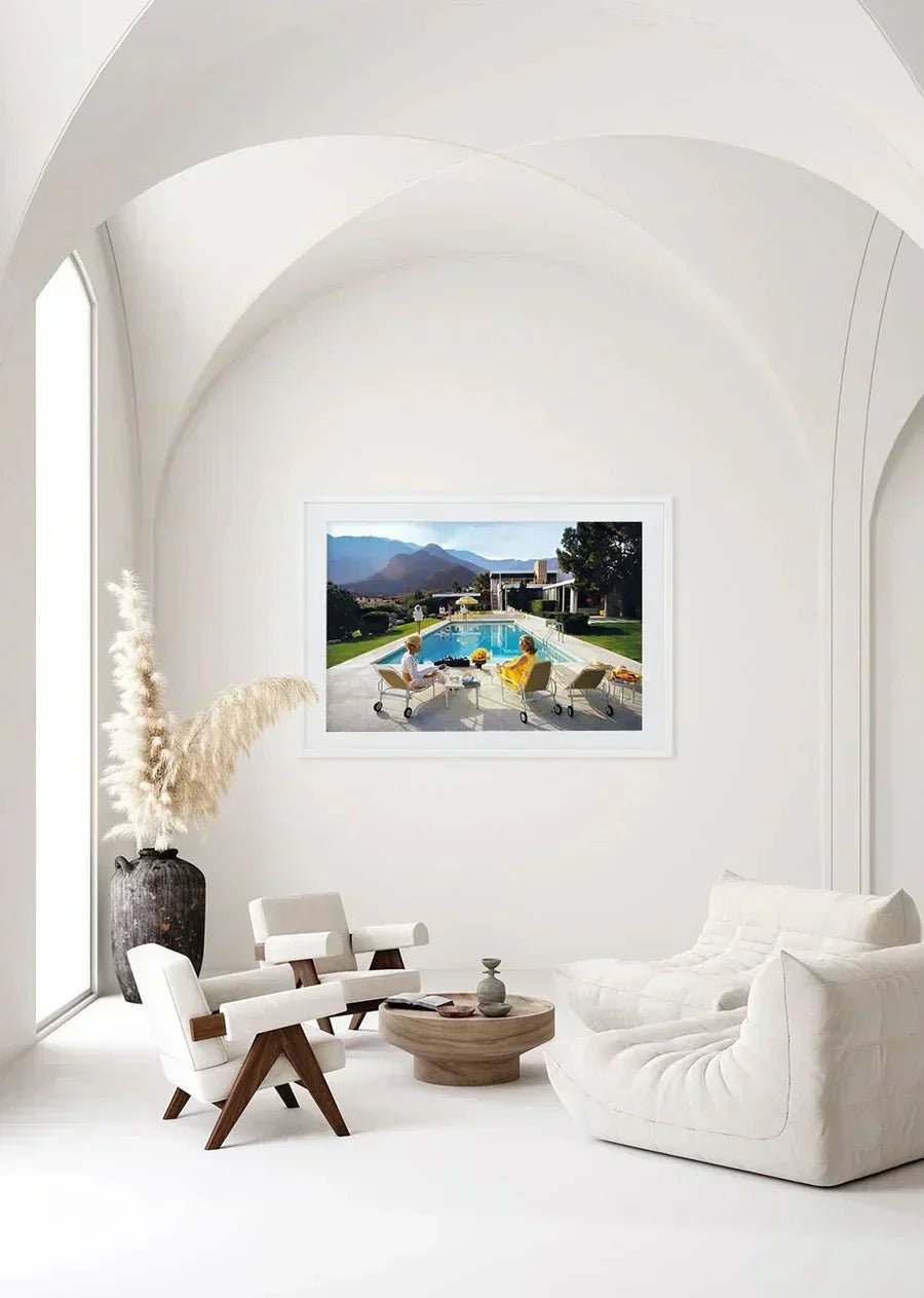 Slim Aarons pool side glamour framed artwork