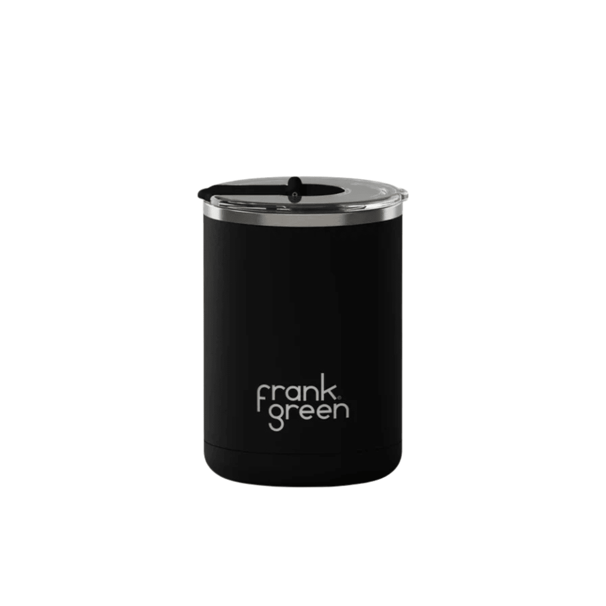 12oz Ceramic Coffee Cup Hinged Lid Midnight-Frank Green