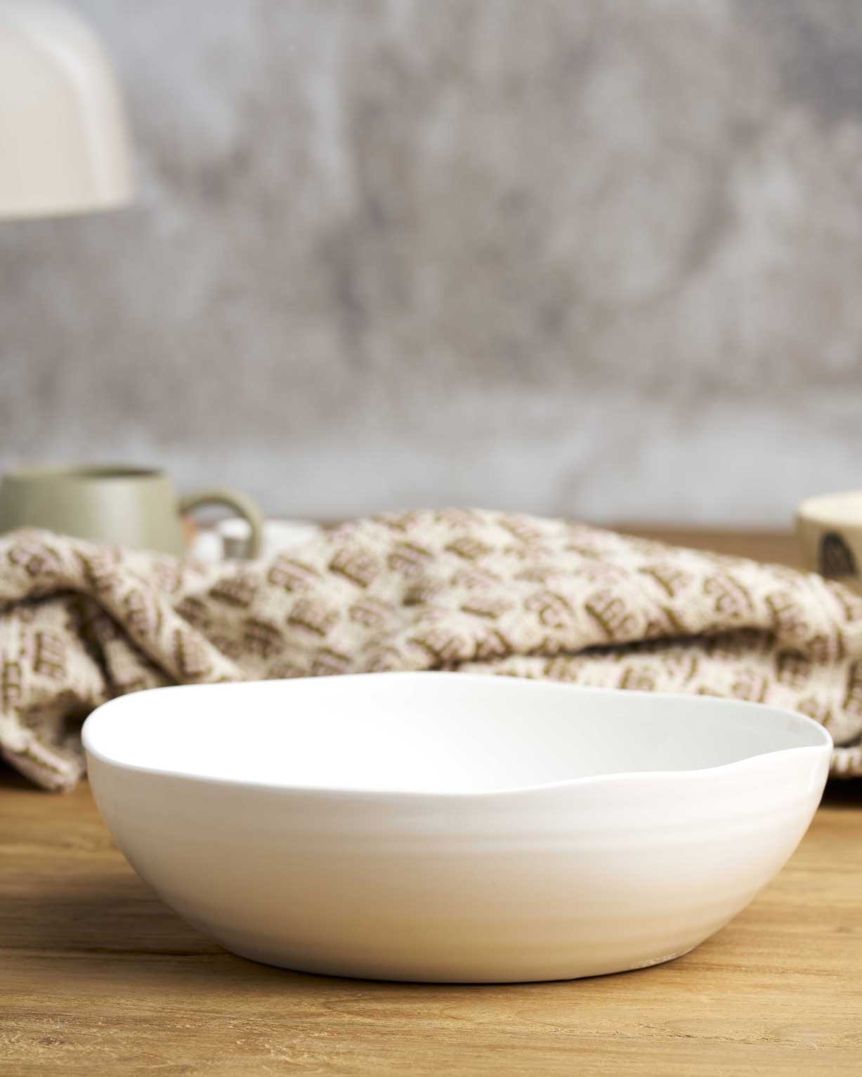 At Home White Bowl 26.5cm