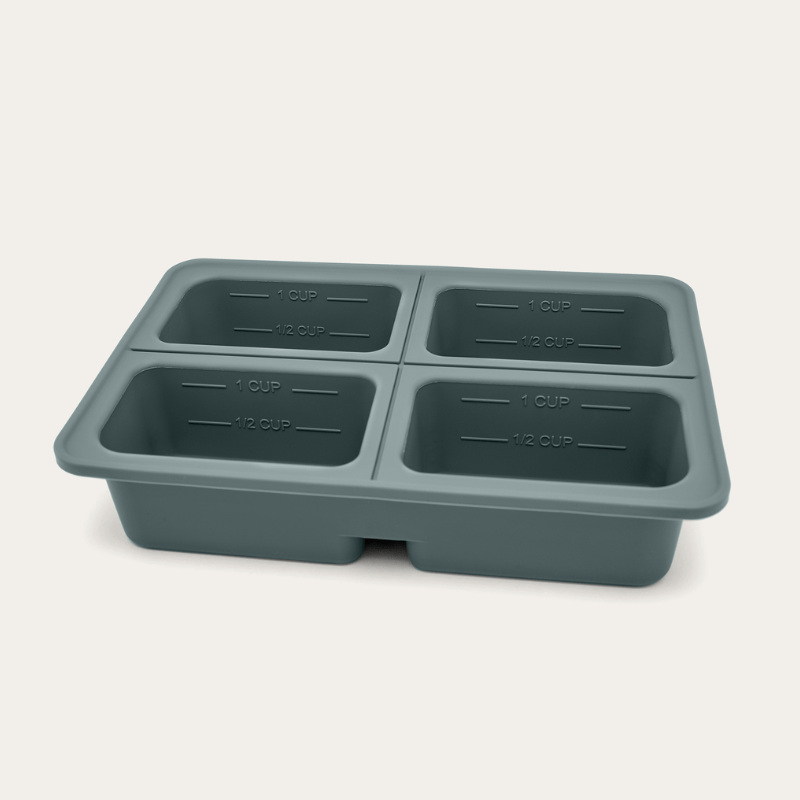 4 Portion Silicone Freezer Tray Eucalyptus - Seed & Sprout