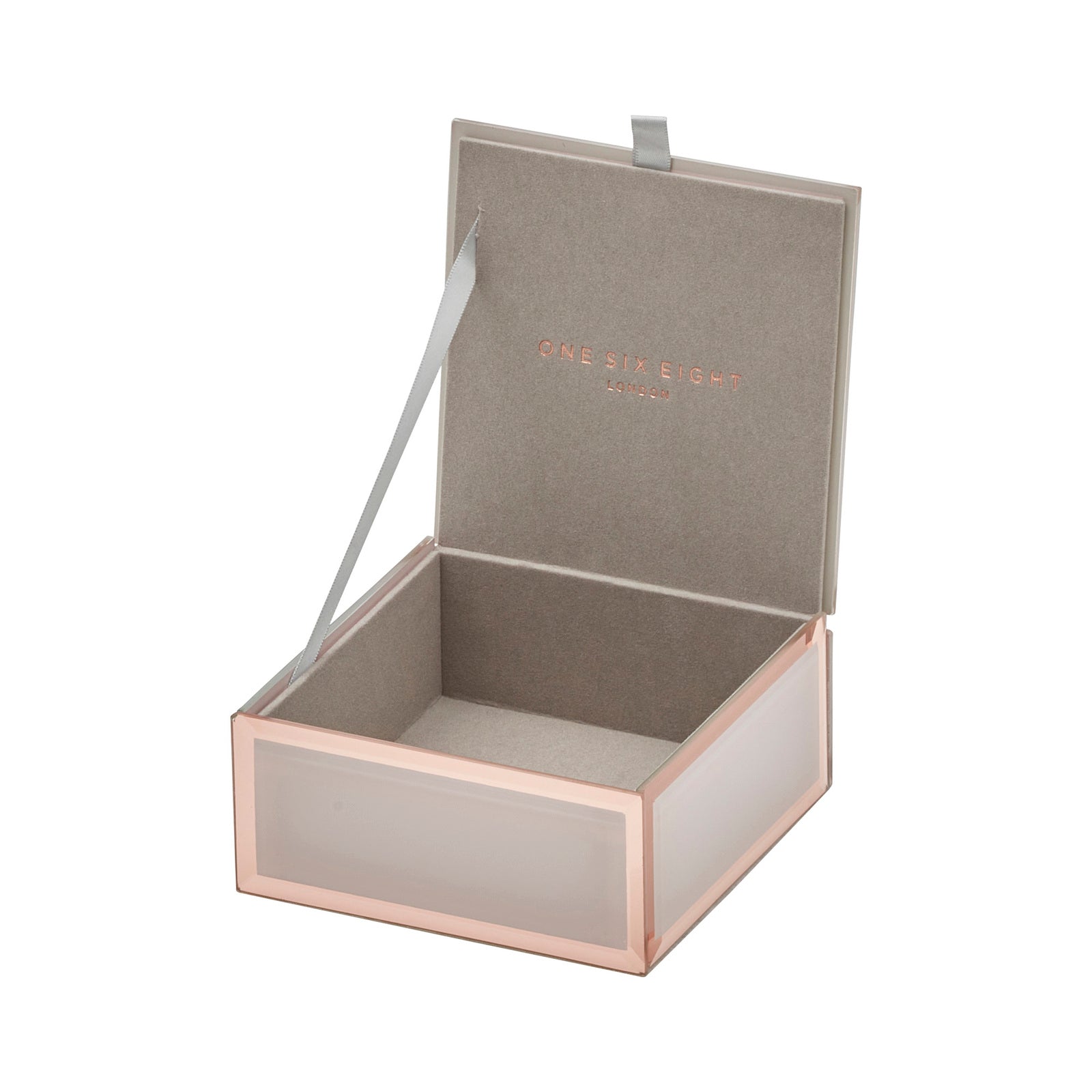 SARA Blush Glass Jewel Box