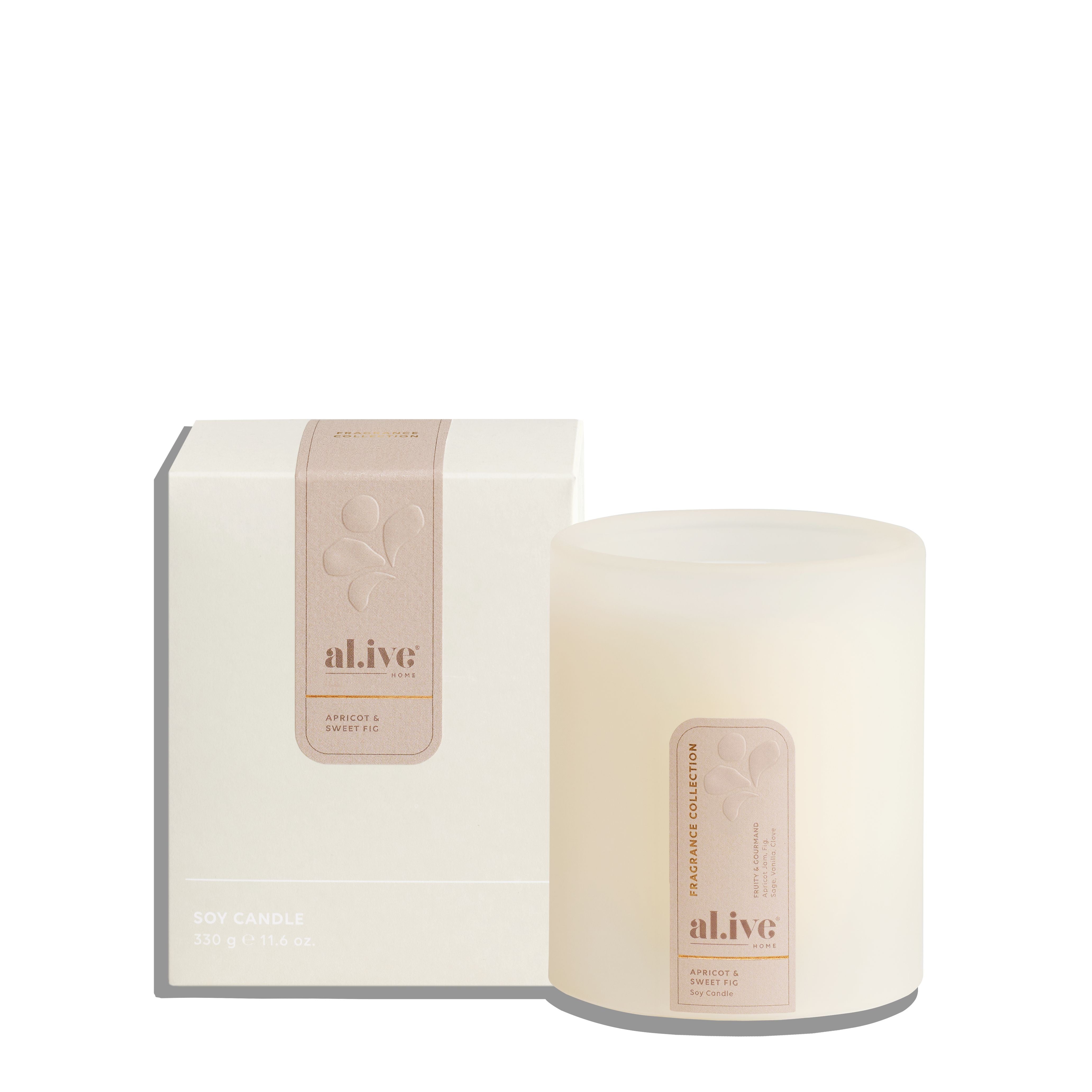 Alive Body Soy Candle | Apricot & Sweet Fig