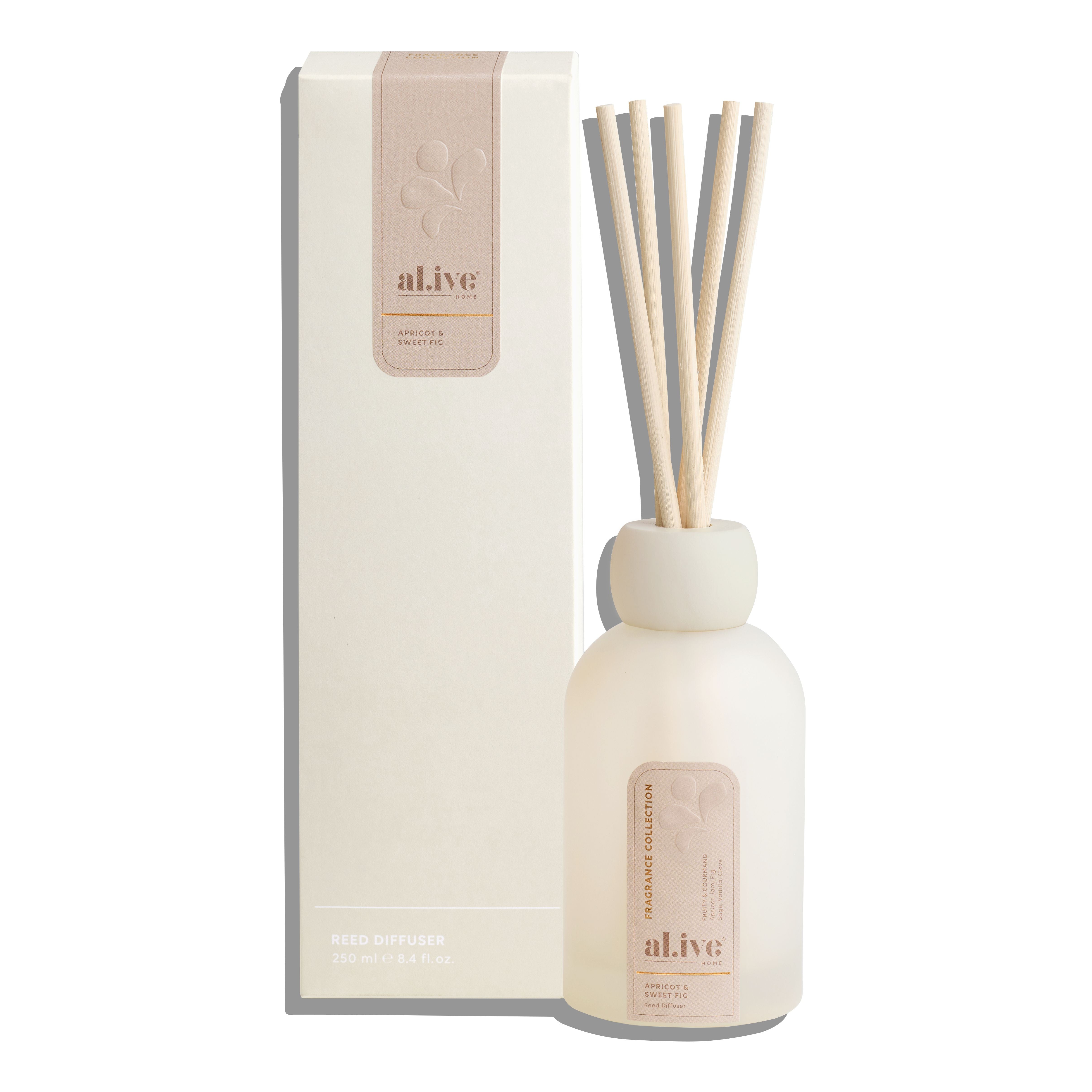 Alive Body Reed Diffuser | Apricot & Sweet Fig