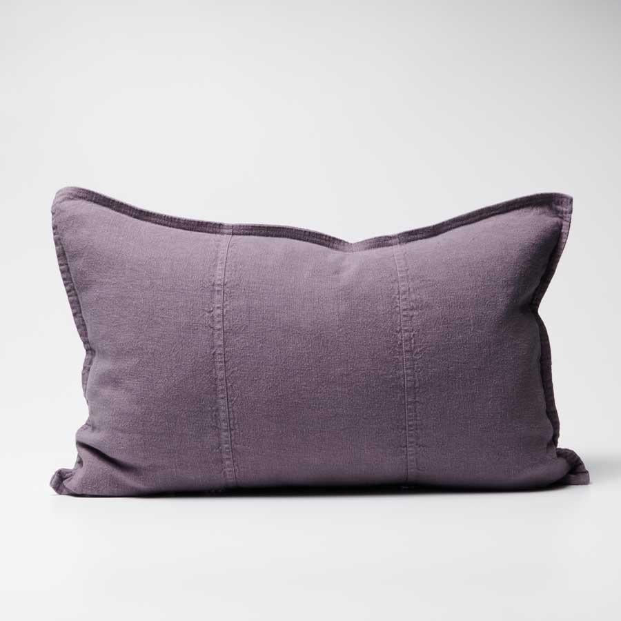 Luca Linen Aubergine