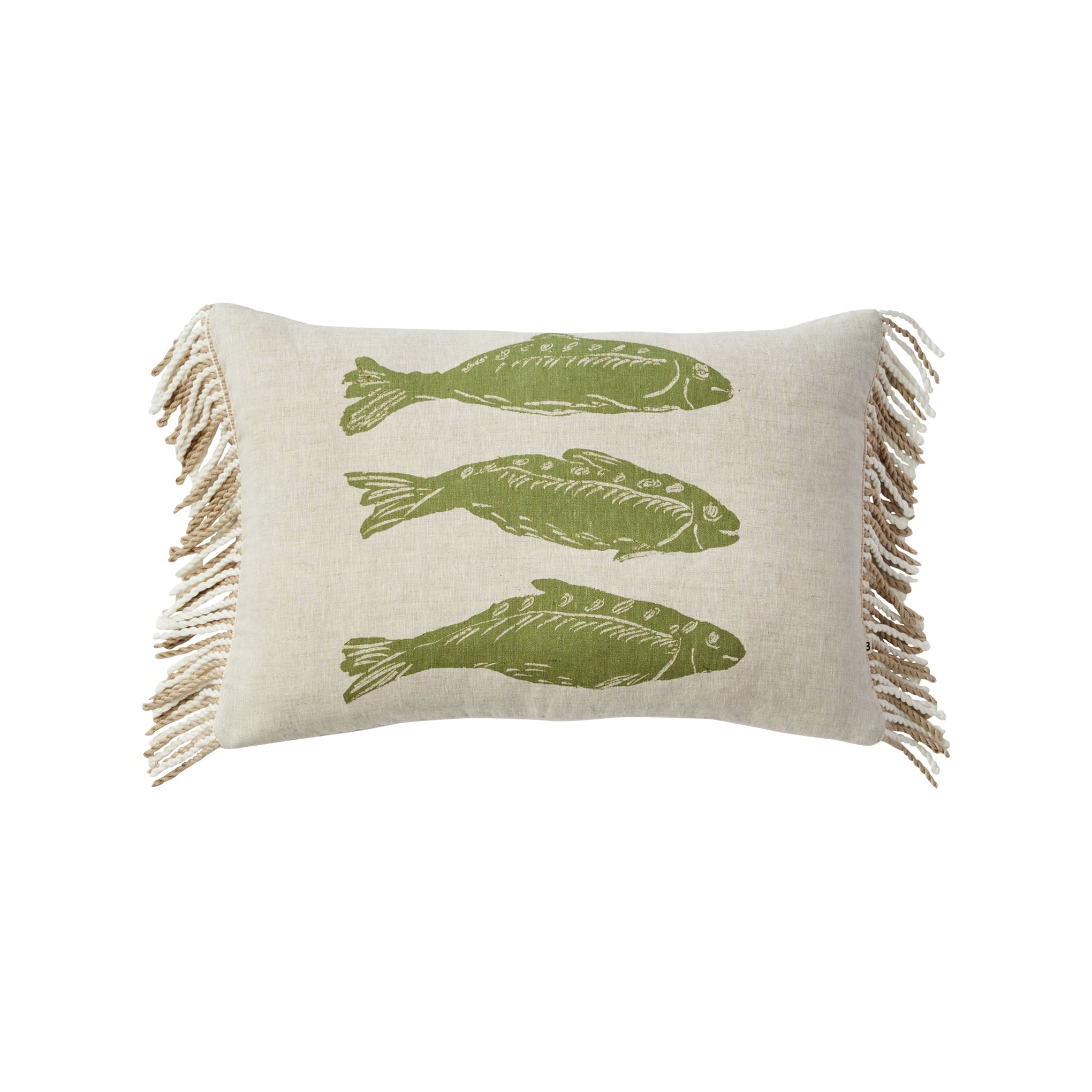 Sardines Khaki 60x40cm Cushion