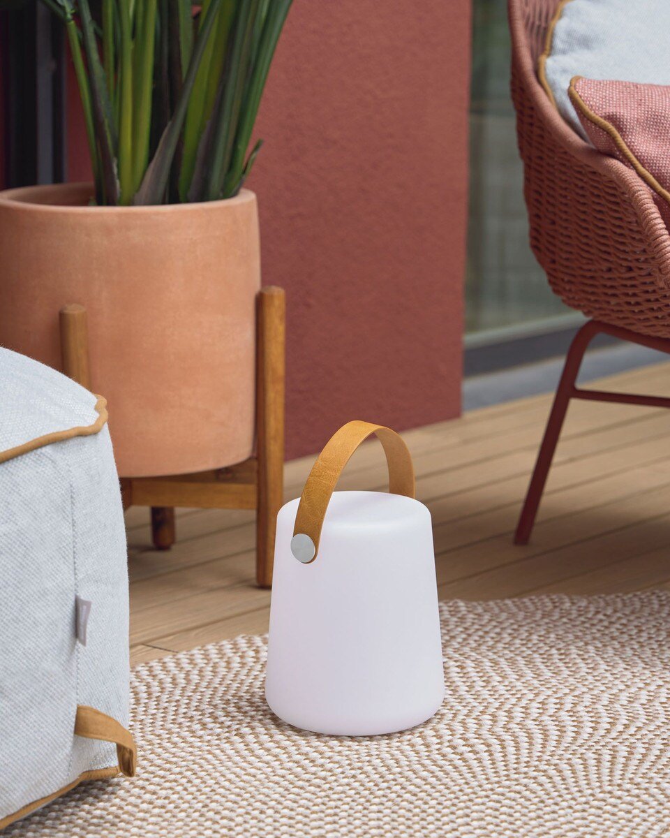 Dialma Outdoor Table Lamp Brown Handle