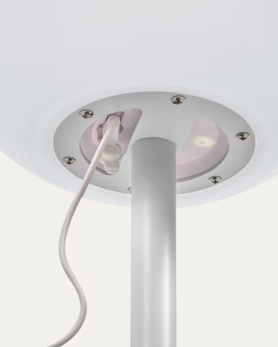 Dinesh Small Table Tamp Lt Grey Base