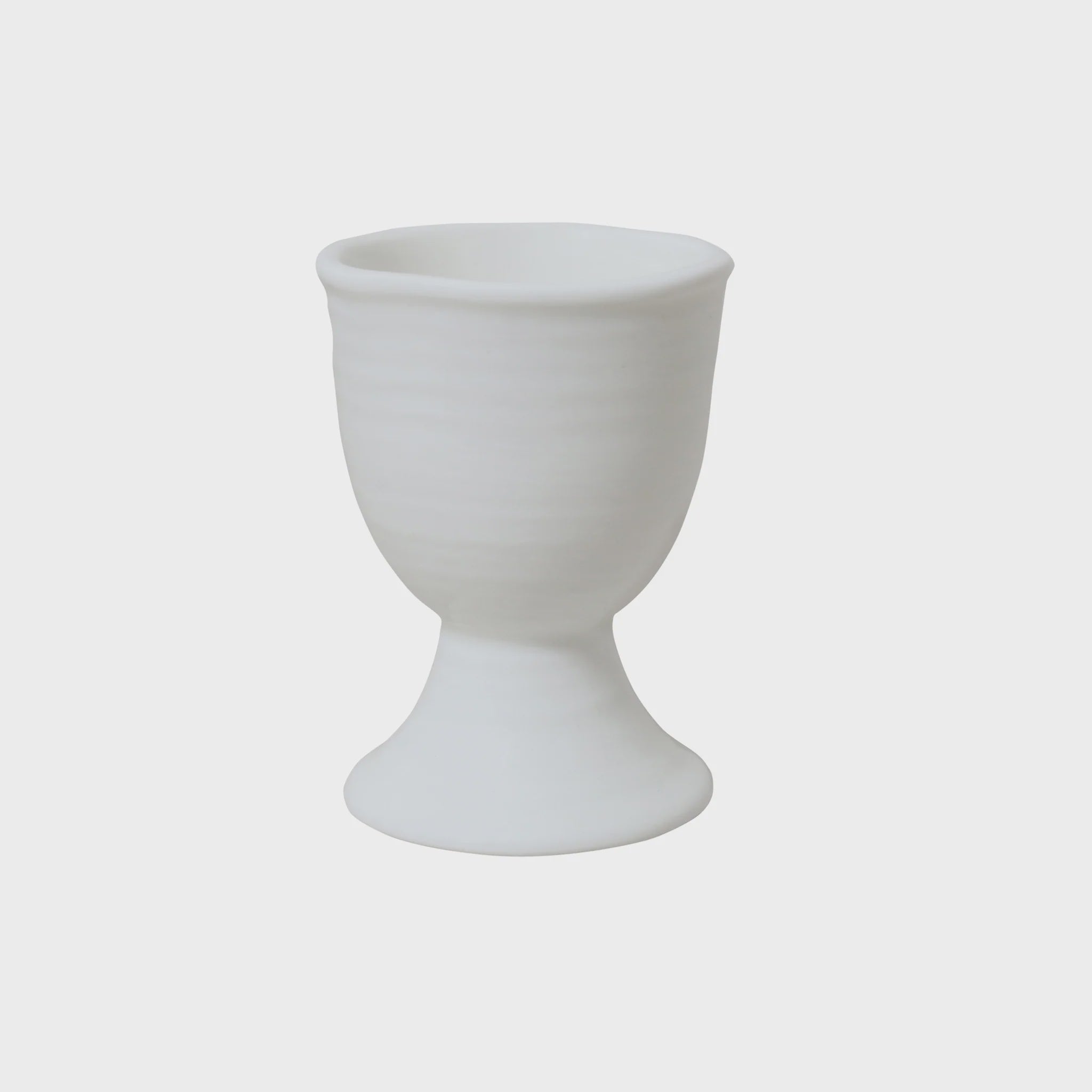 At Home White Egg Cup