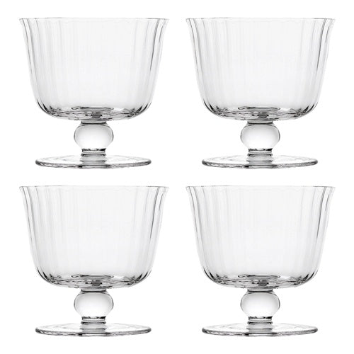 Classic S4 Footed Bowls Fluted