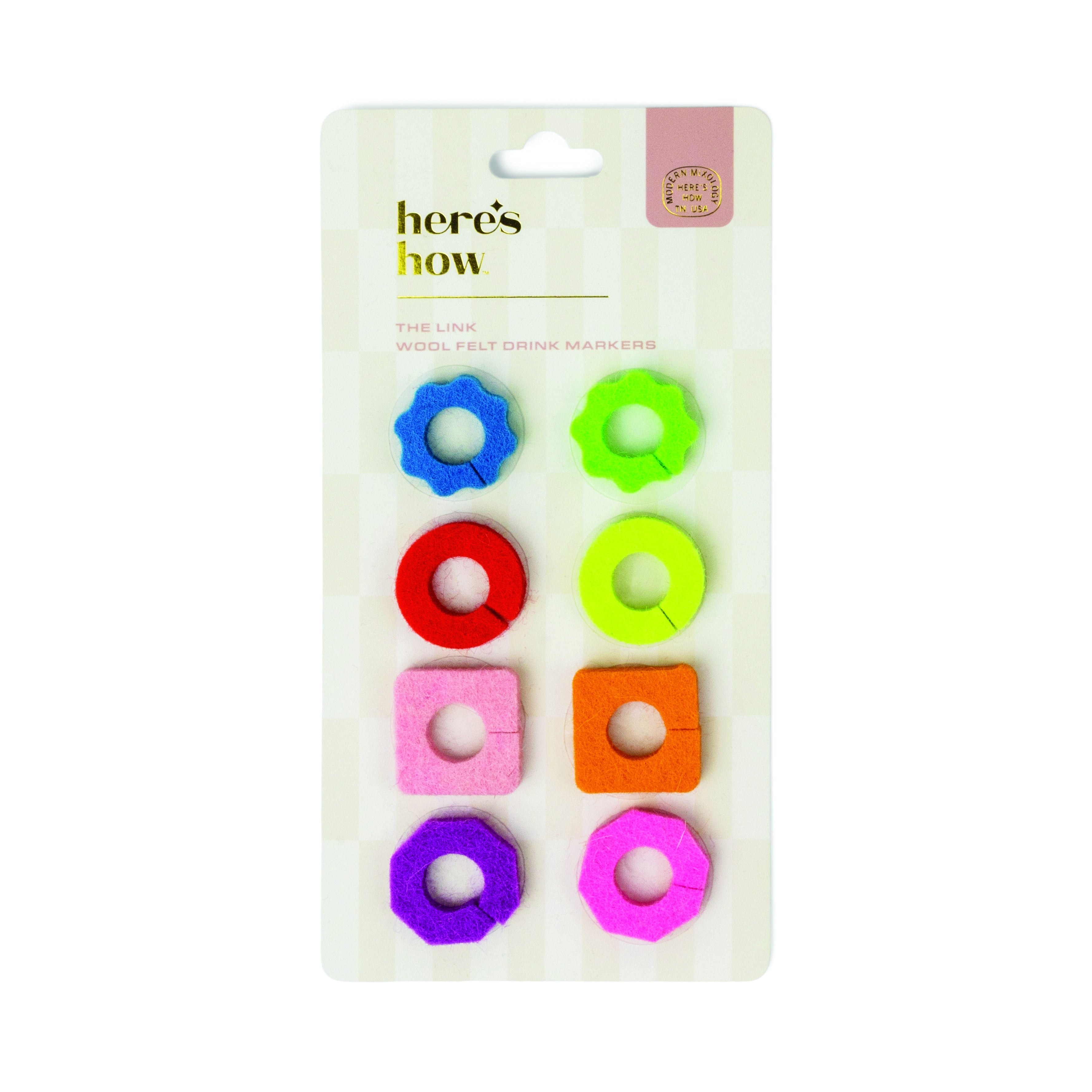 Link Felt Drink Tags S/8