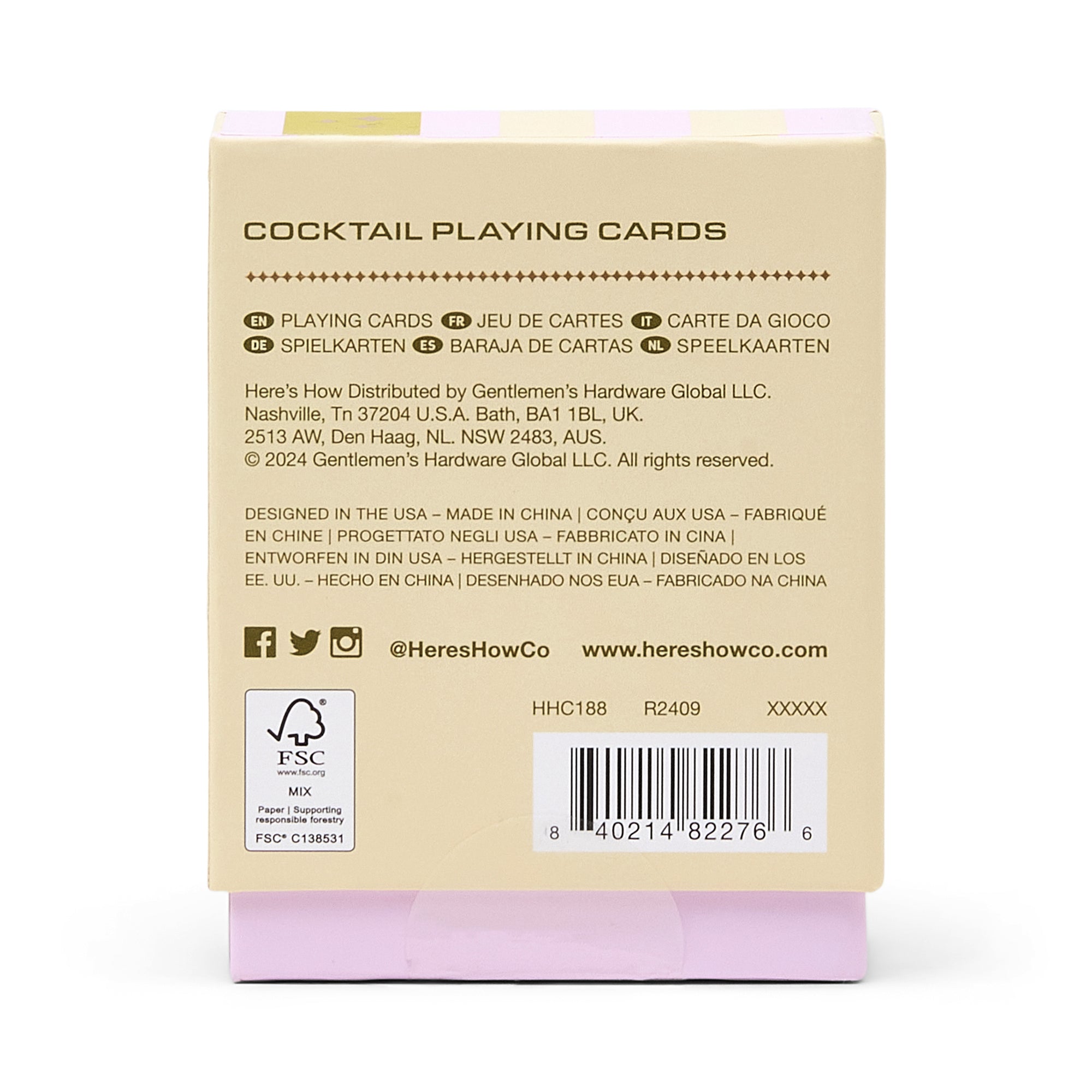 Cocktail Playing Cards