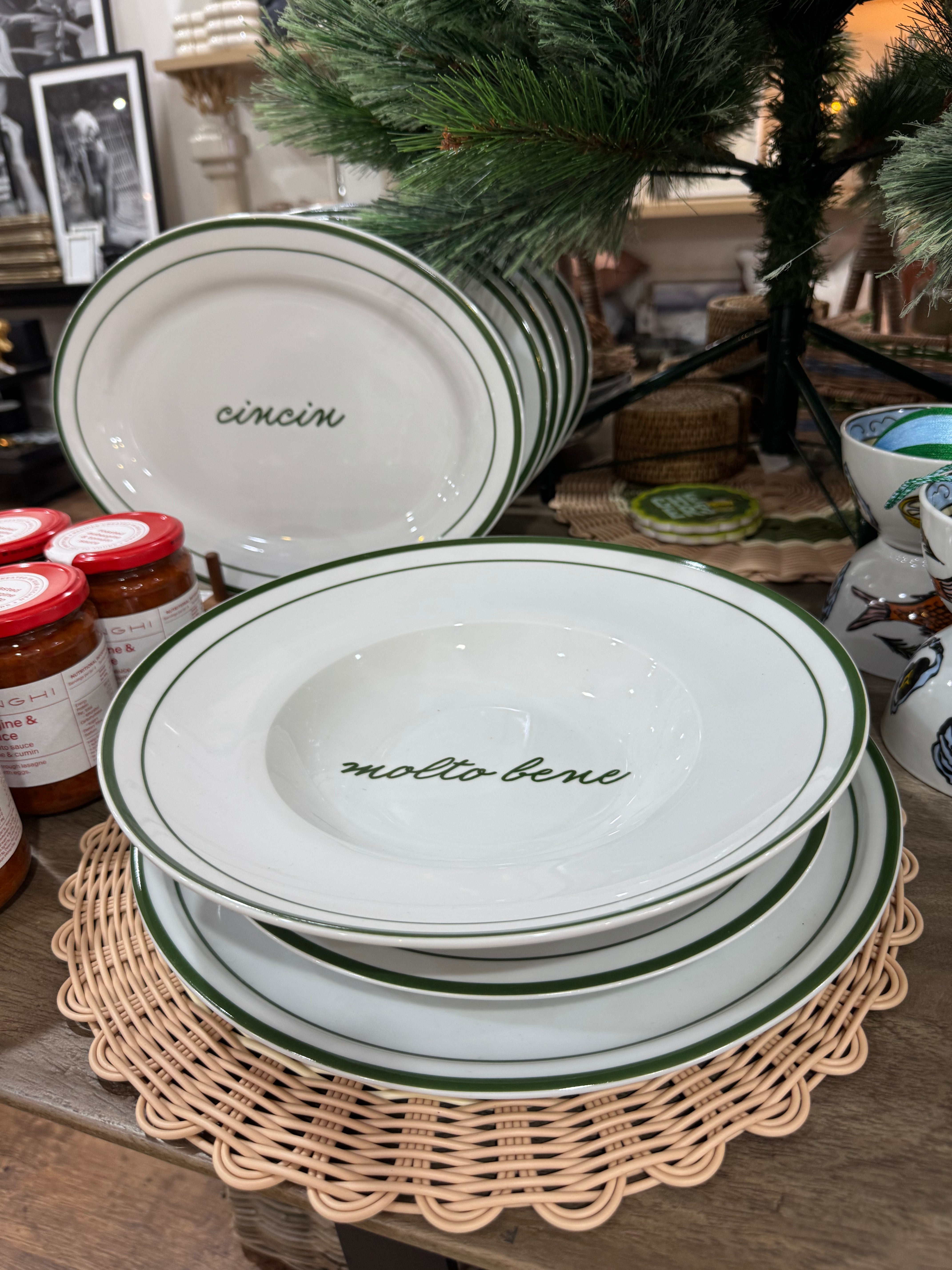 Osteria Grazie Bella Ceramic Round Platter