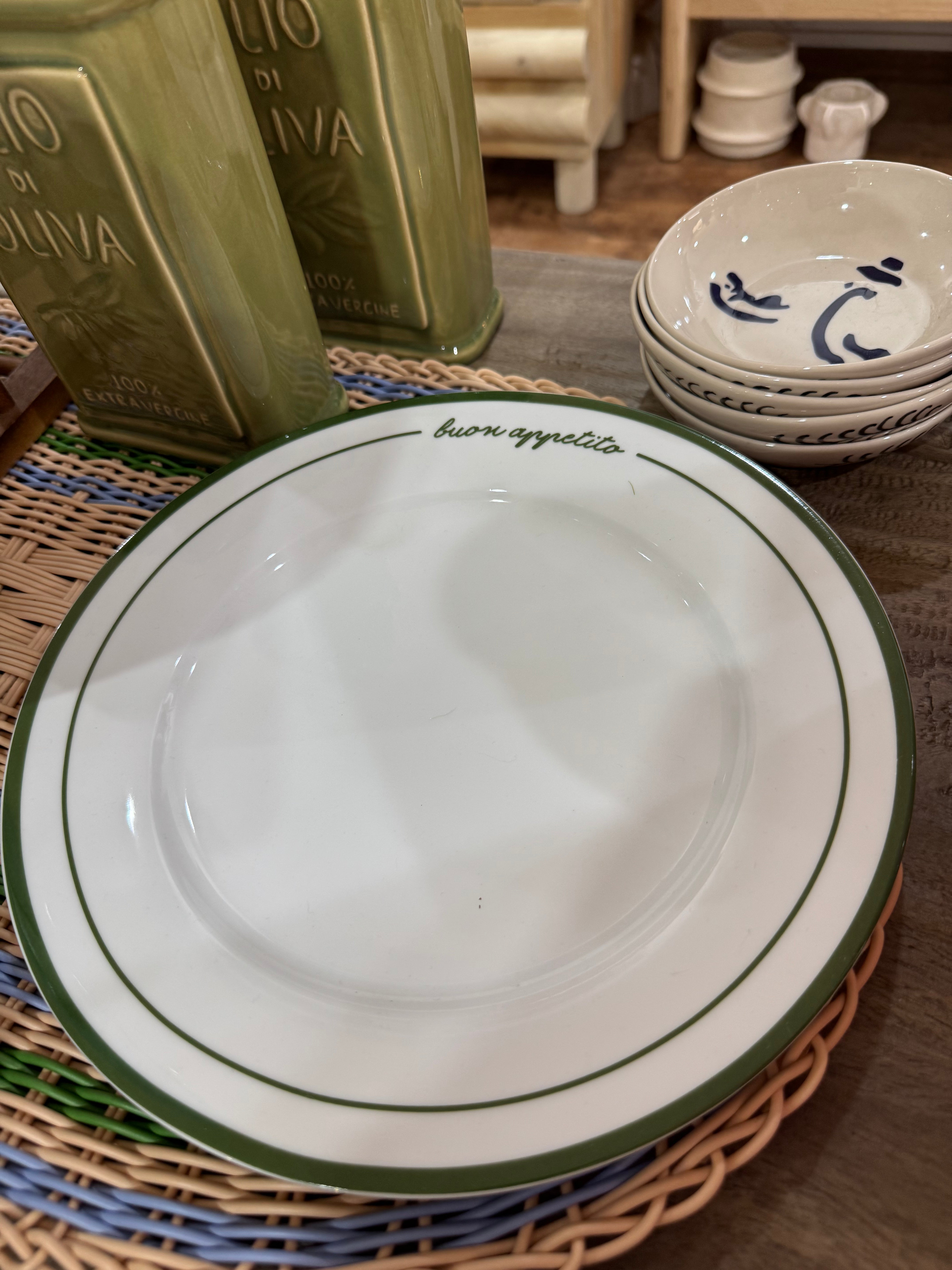 Osteria Buon Appetito Ceramic Dinner Plate