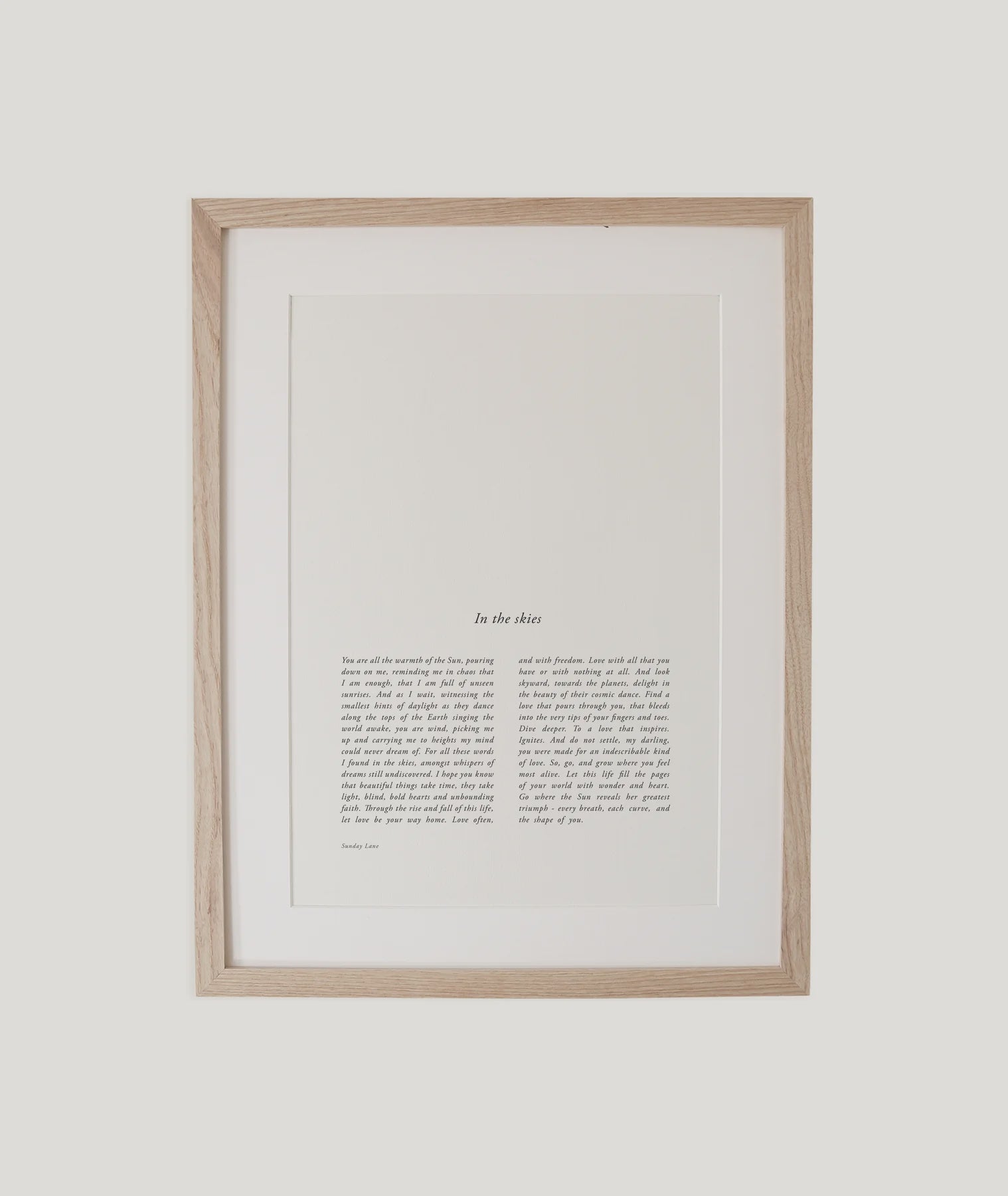 In The Skies A4 Print