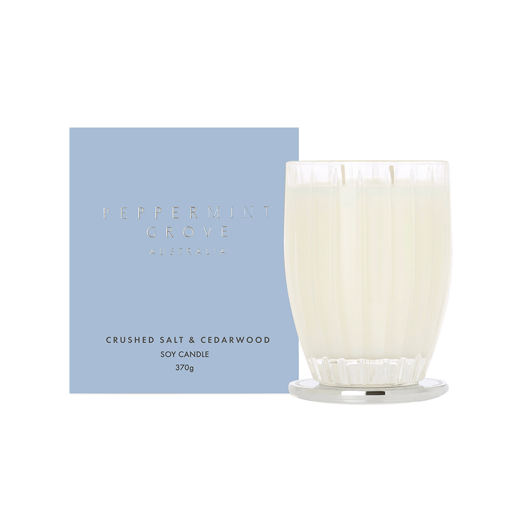 Crushed Salt & Cedarwood 370g Candle