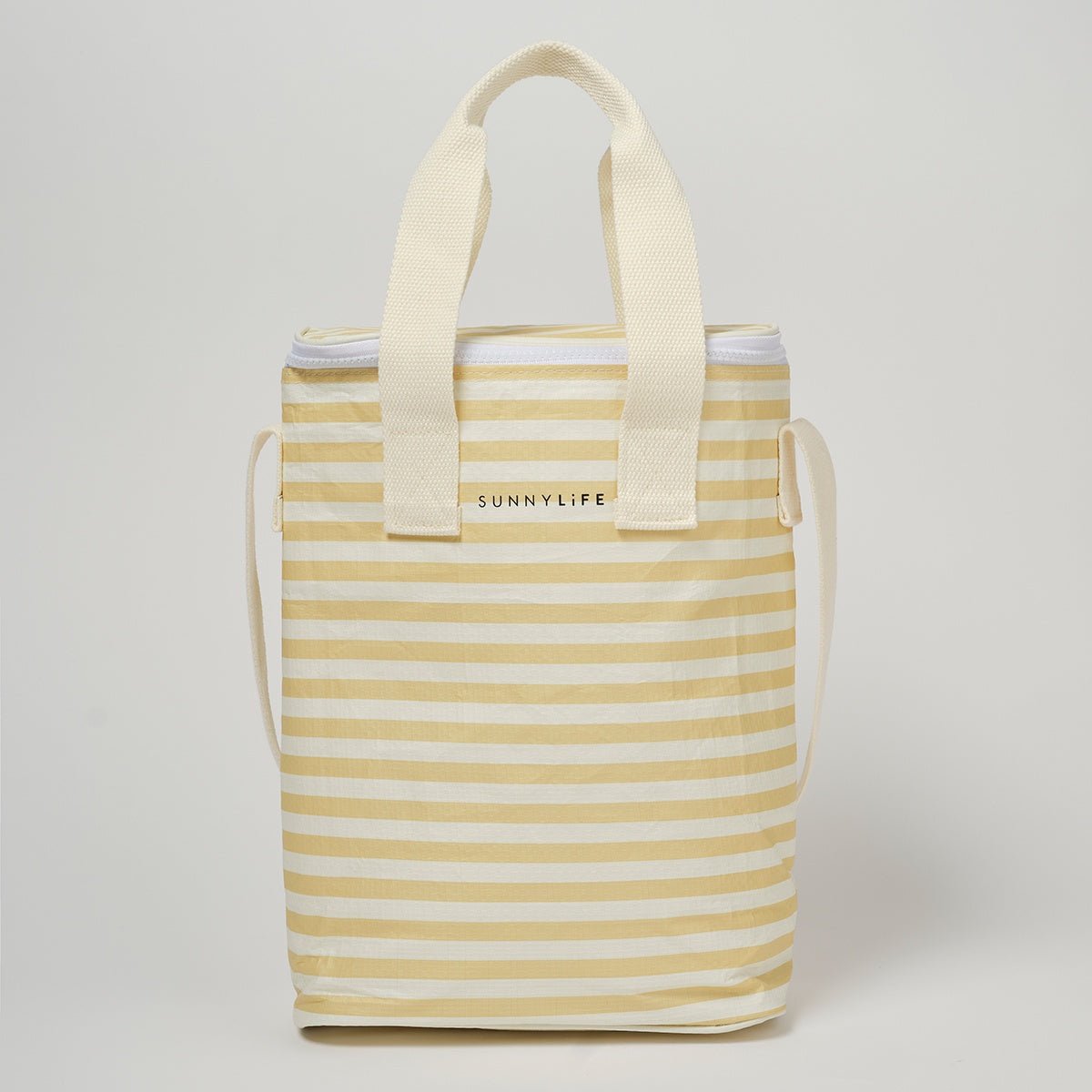 Light Cooler Drinks Bag Butternut Stripe