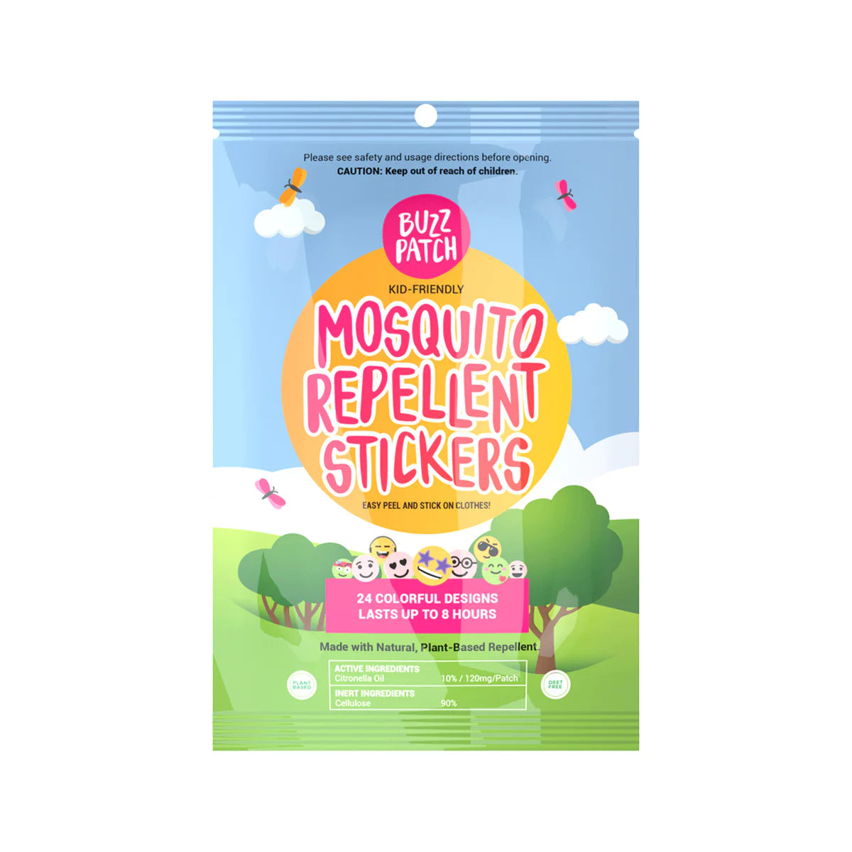 Buzz Patch Mosquito Repellent Stickers (x24)