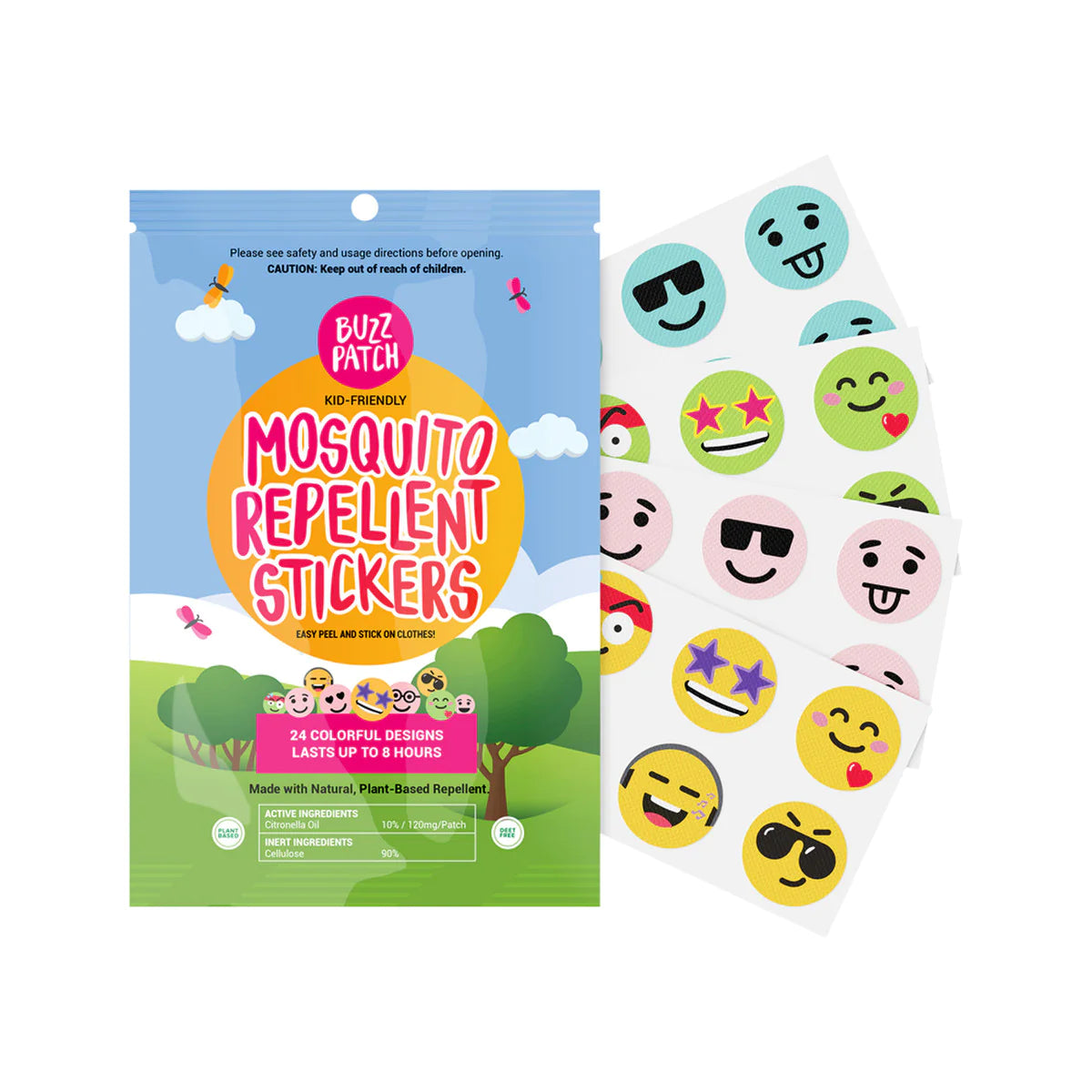 Buzz Patch Mosquito Repellent Stickers (x24)