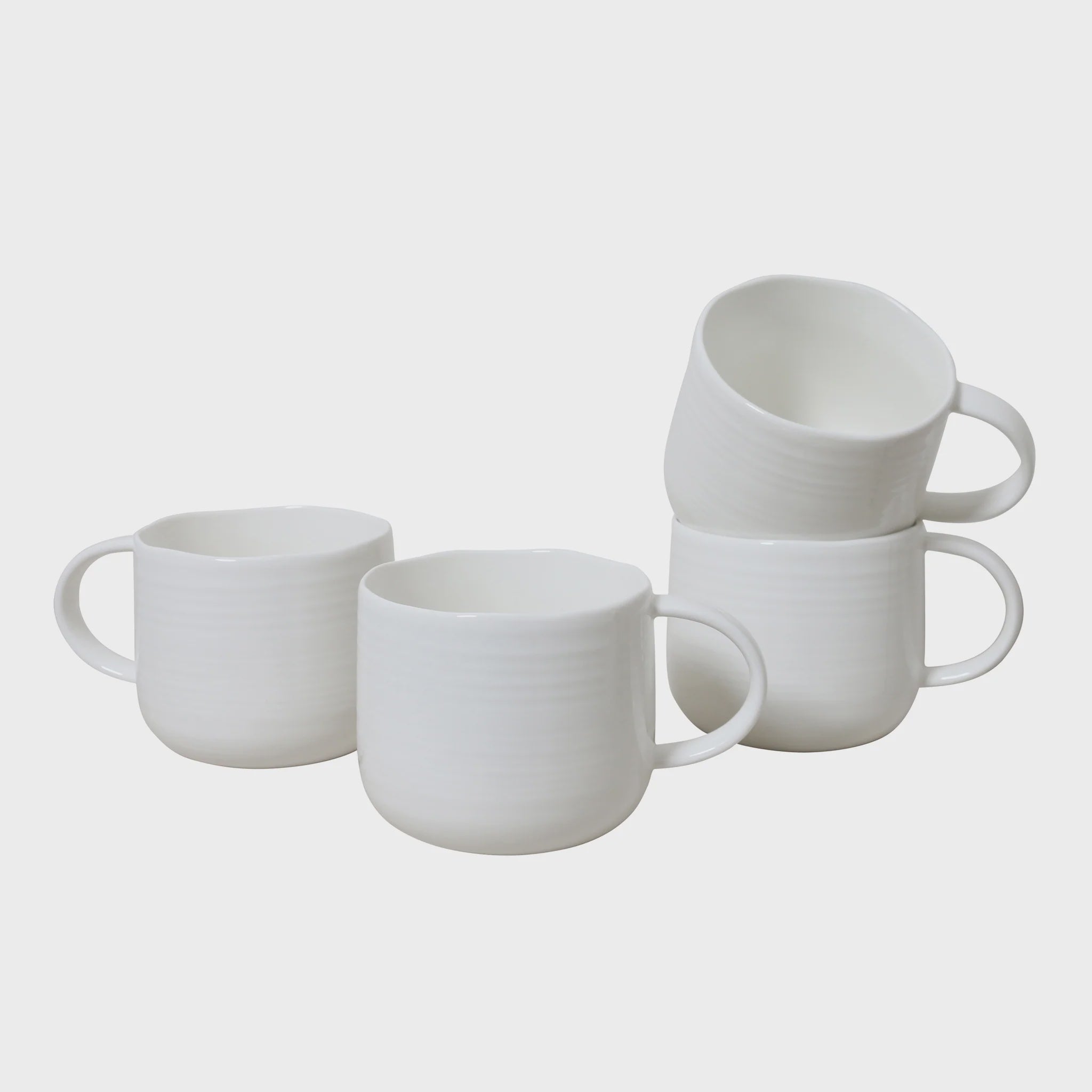 At Home White Mug 4pk