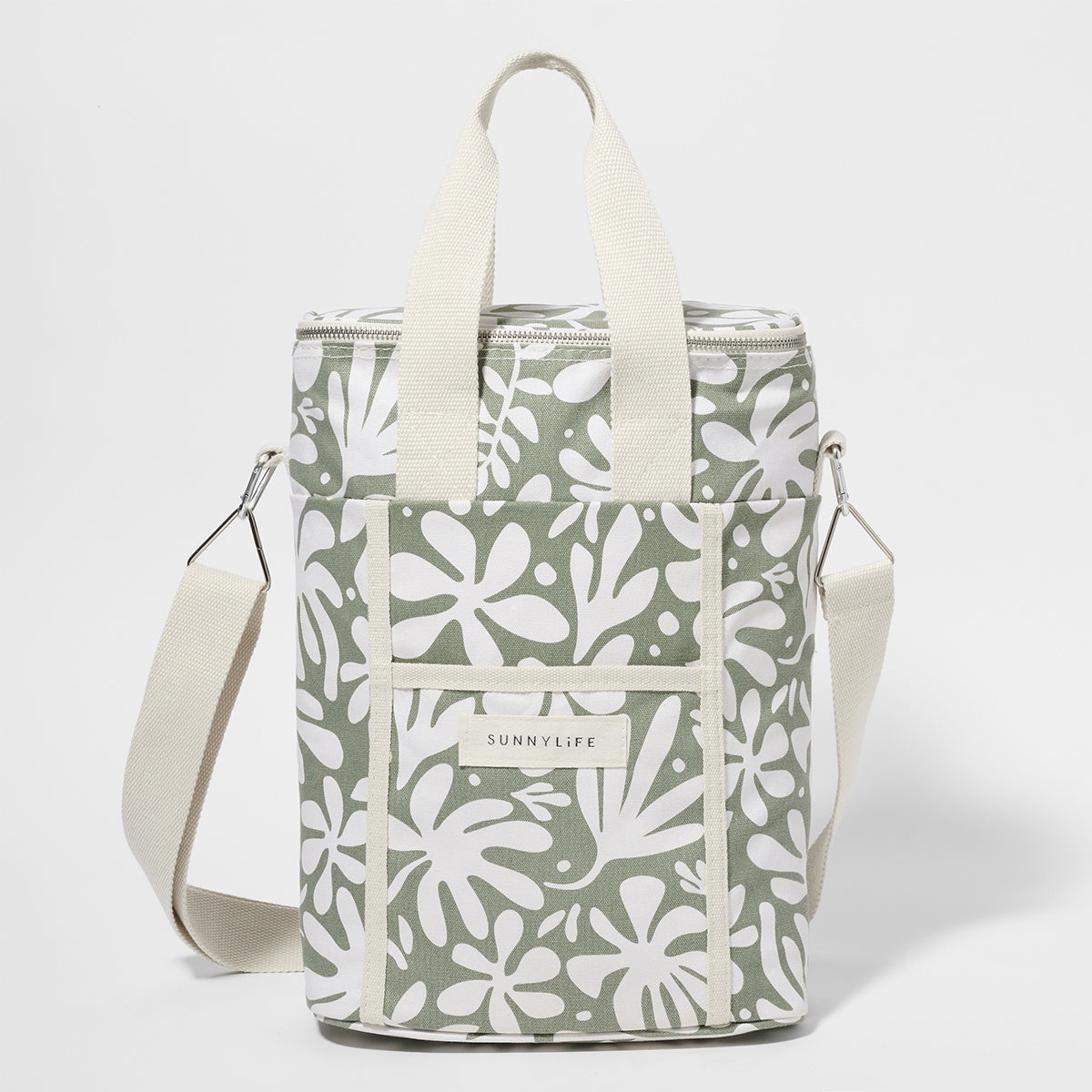 Canvas Drinks Cooler Bag The Vacay Olive