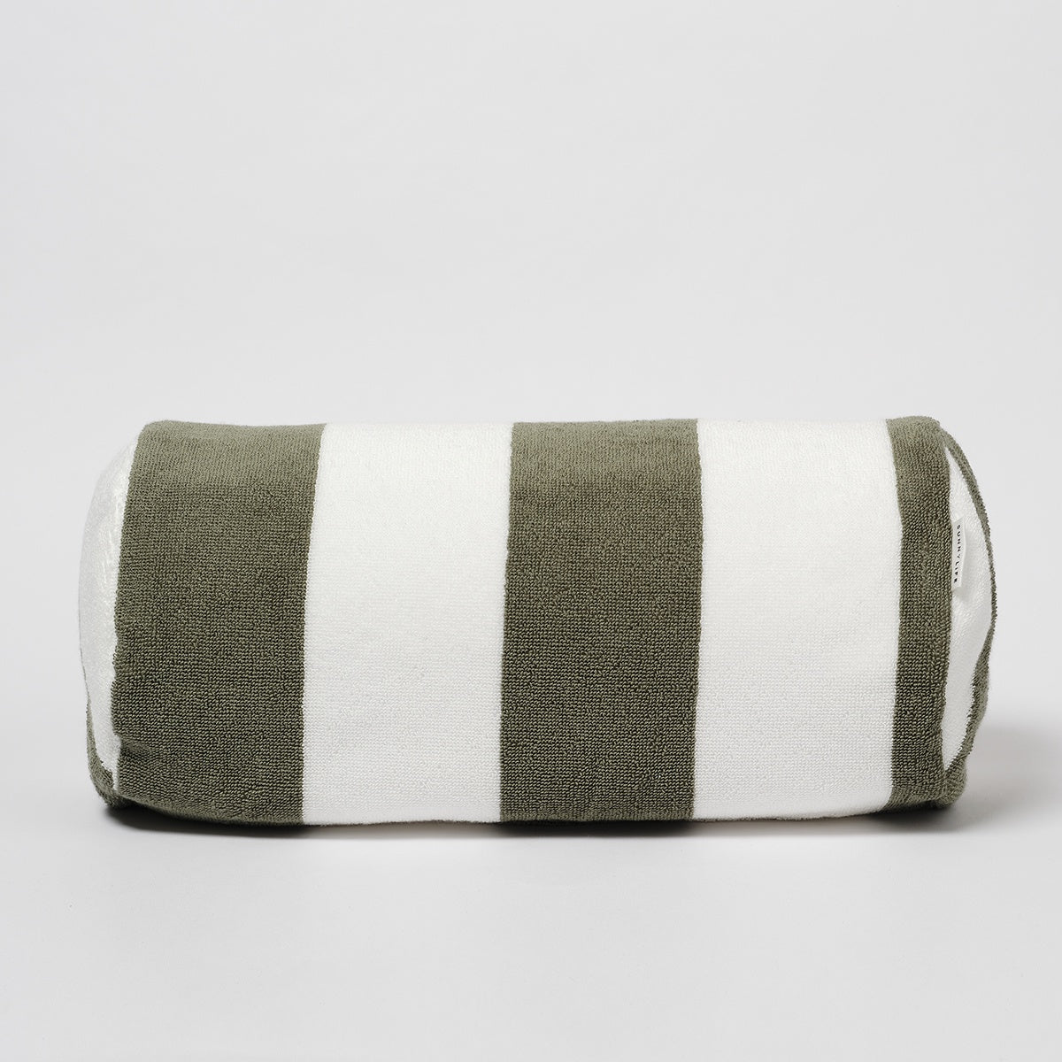 Inflatable Beach Pillow The Vacay Olive Stripe
