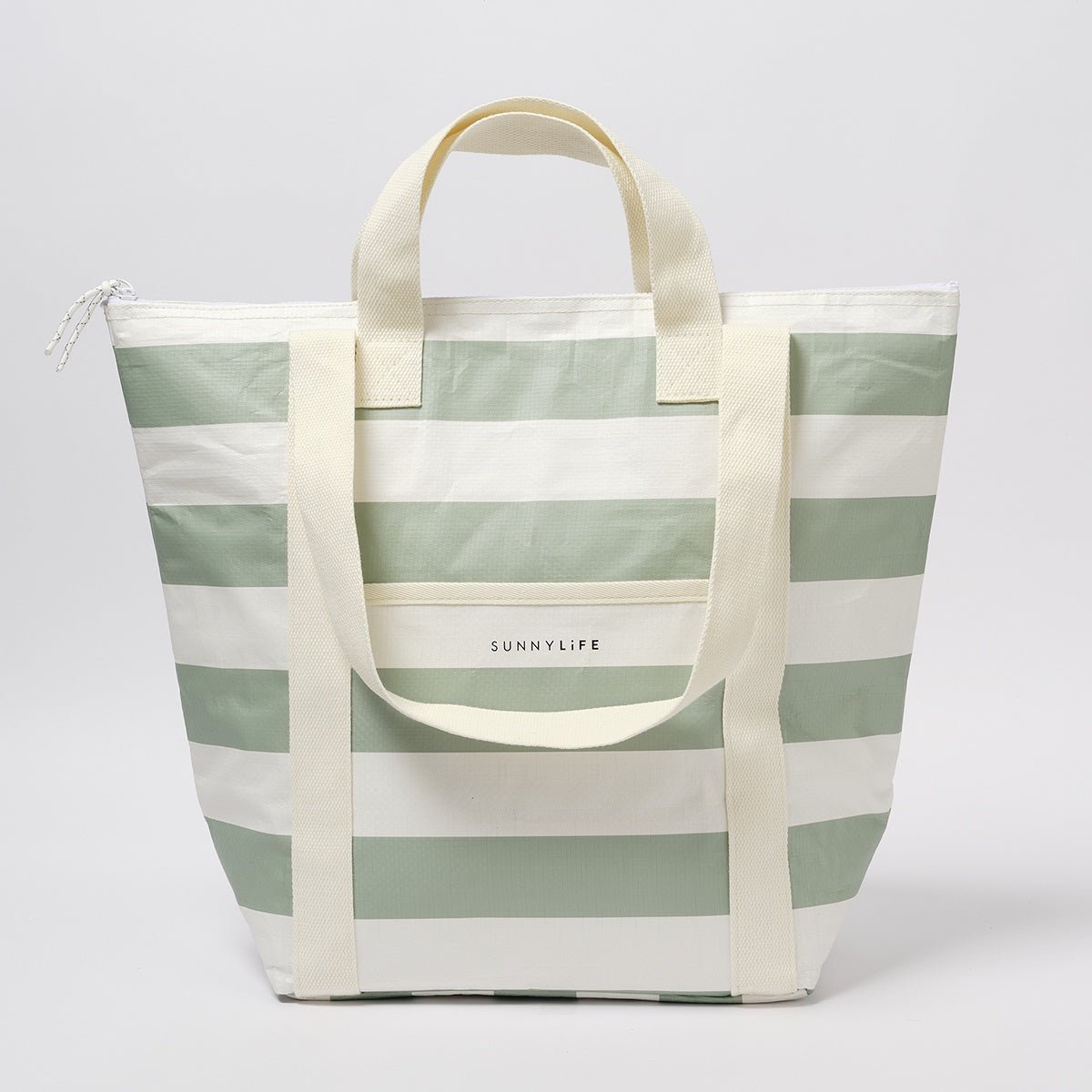 Light Cooler Tote La Palma Sage Stripe