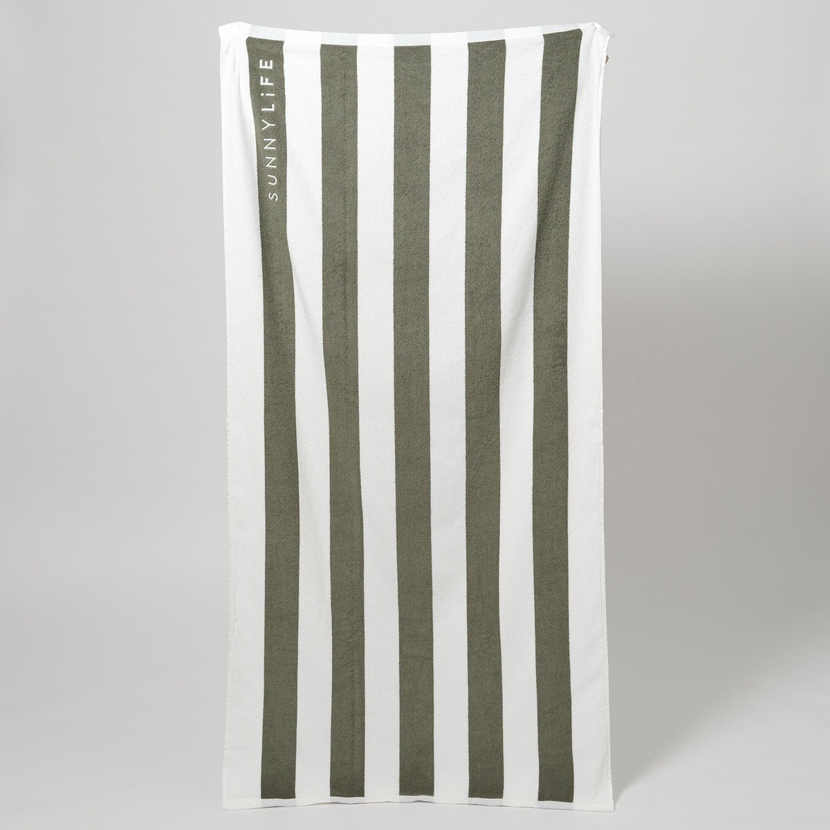 Beach Towel The Vacay Olive Stripe