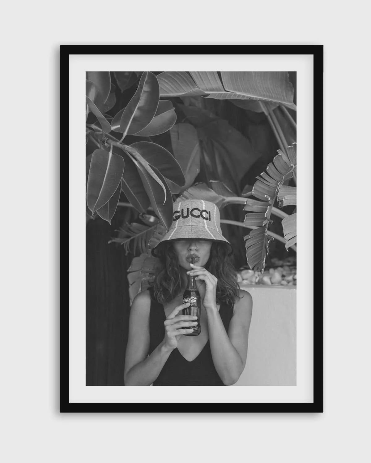 Gucci Cola B&W Print