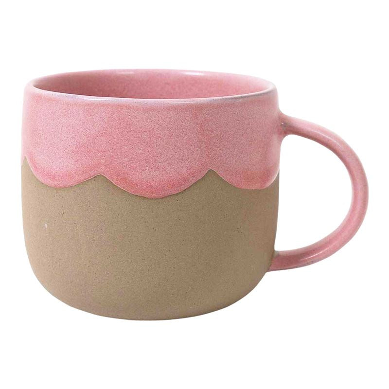 Raspberry Scallop Mug