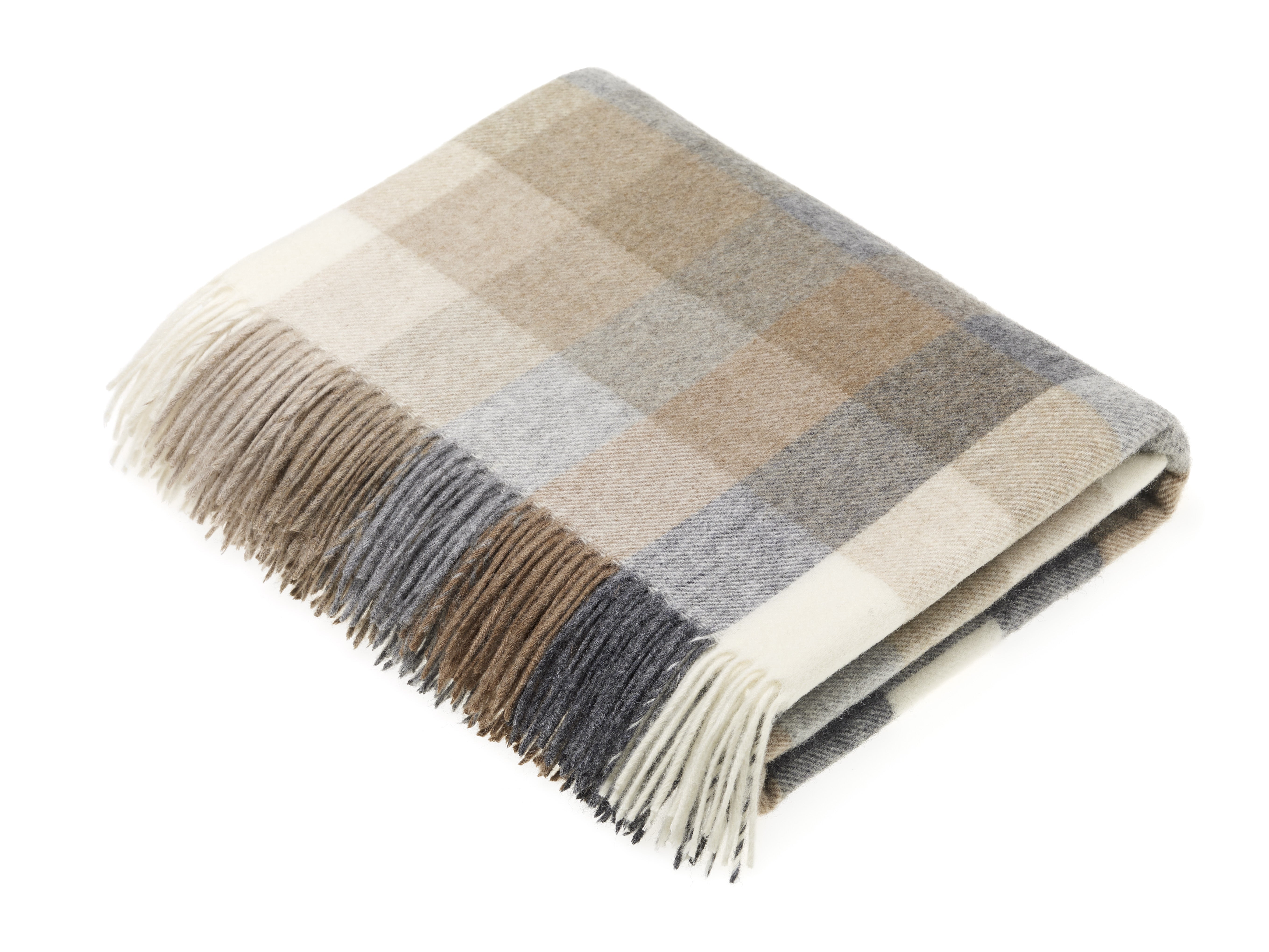 Bronte Harlequin Throw Natural