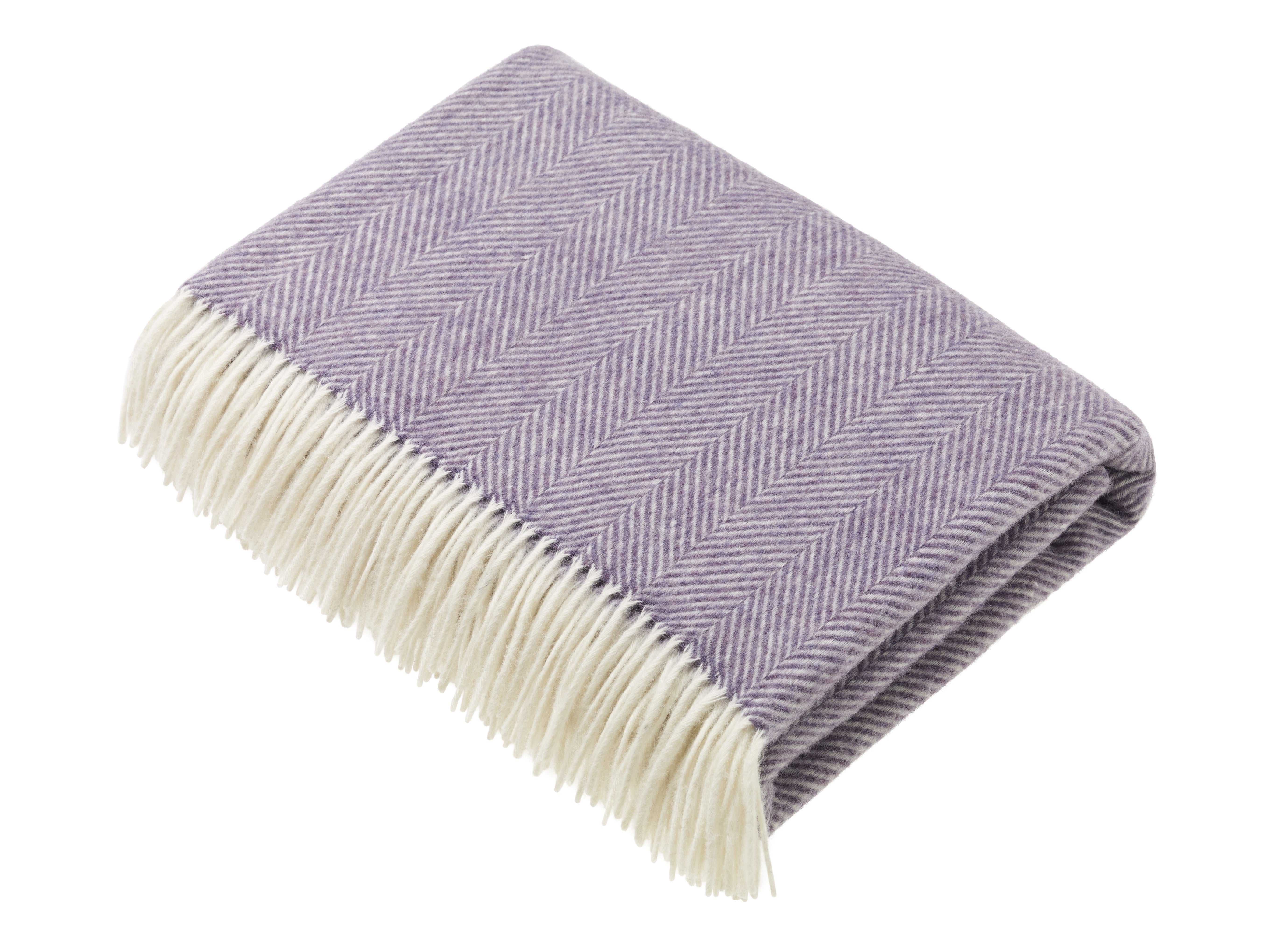 Bronte Herringbone Throw Clover