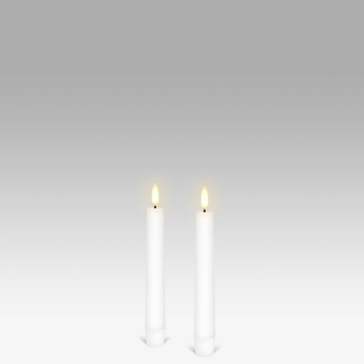 Nordic White Wax Taper Candles 2pk