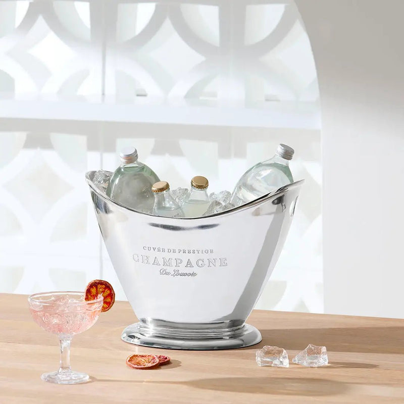 Aluminium Oval Champagne Tub 36cm-Flair Gifts