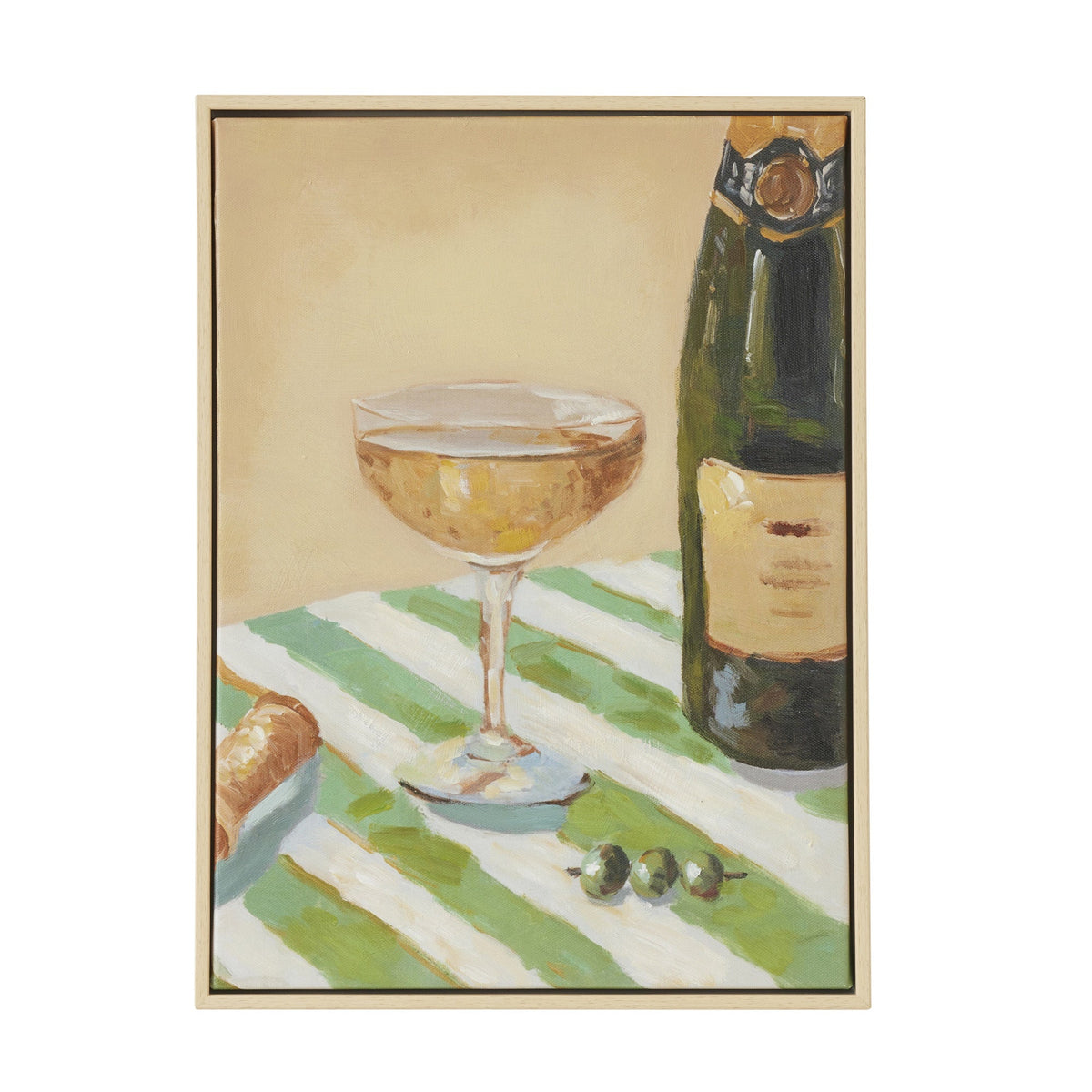 Apero Nat Frame Oil Painting-Coast to Coast