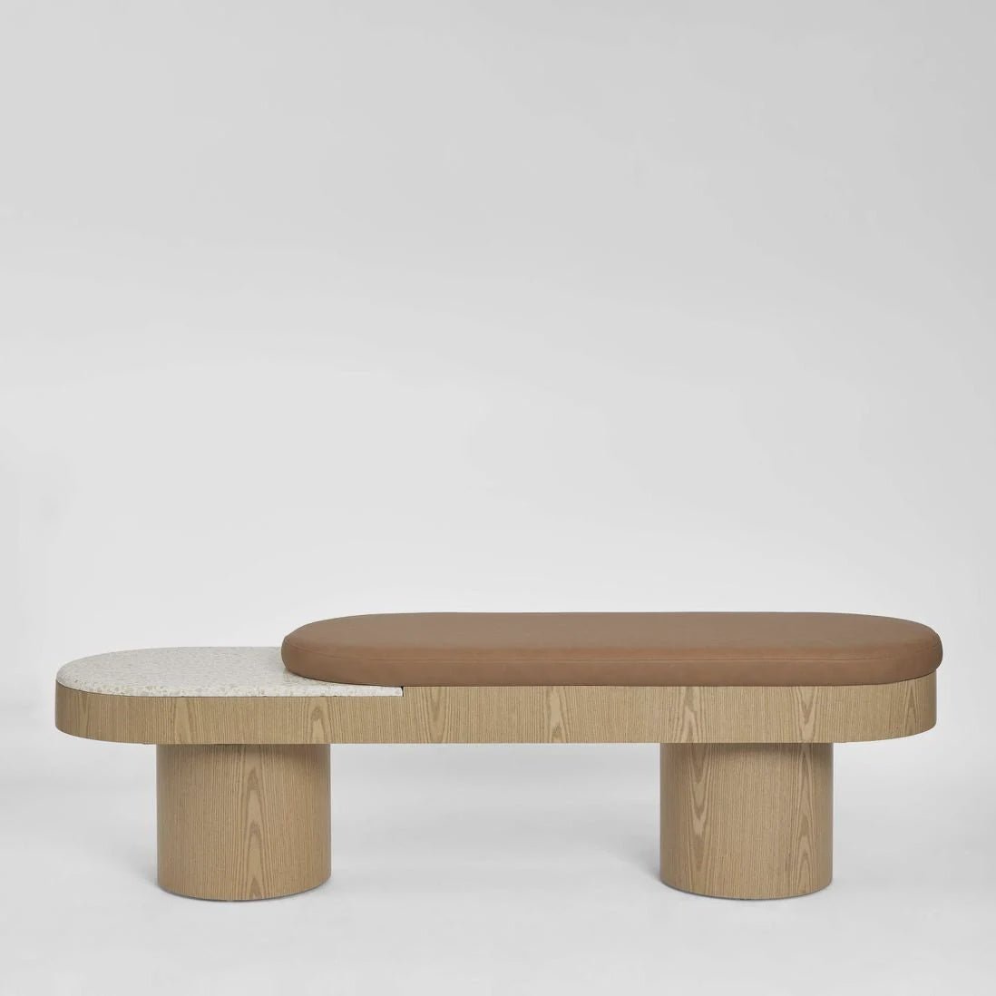 Arlo Bench Light Oak & Terrazzo-Florabelle