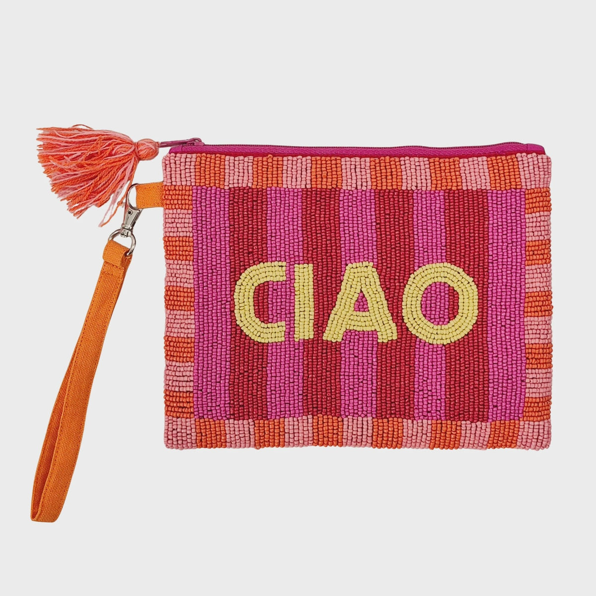 Beaded Clutch Orange CIAO-Zoda