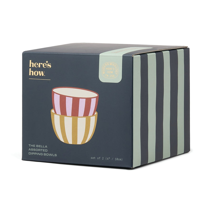 Bella Dipping Bowls Green S/2 - Home Basics & Design