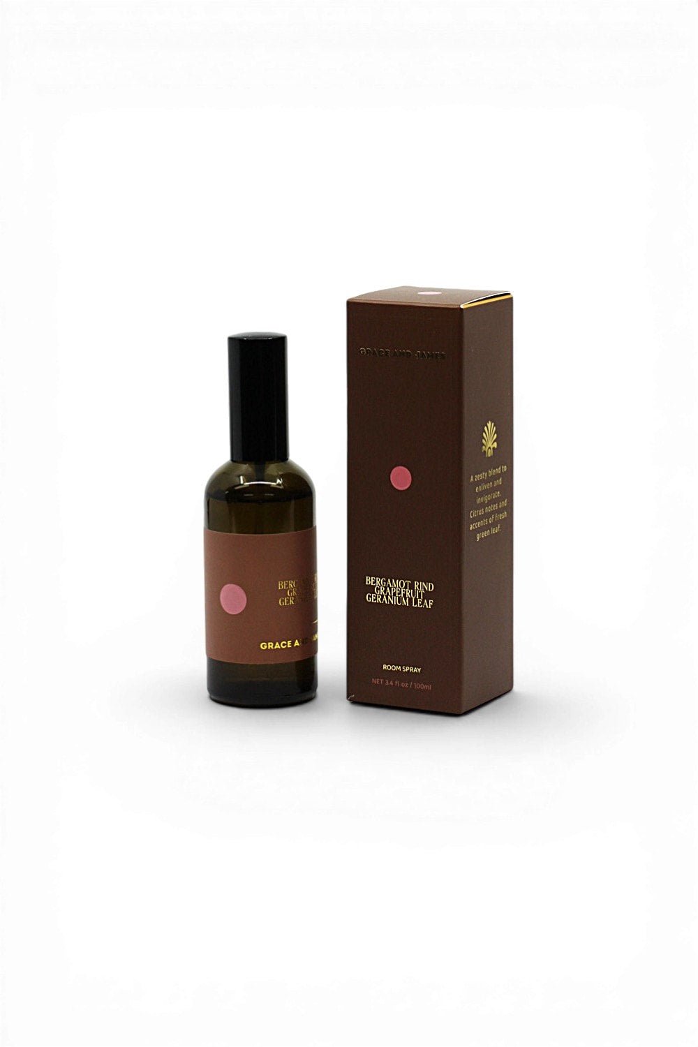 Bergamot Rind Grapefuit & Geranium Room Spray-Grace and James