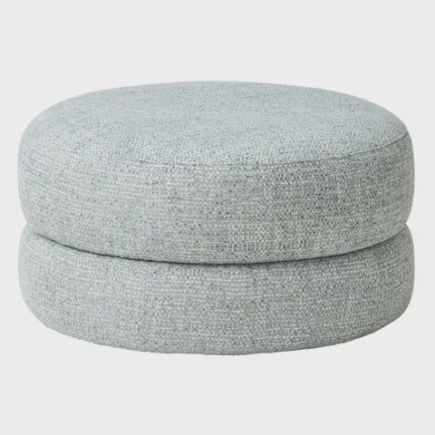Bianca Large Ottoman Denim/White - Coast to Coast