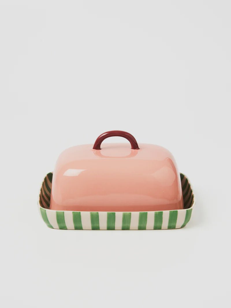 Bloomie Pink Butter Dish-Jones & Co