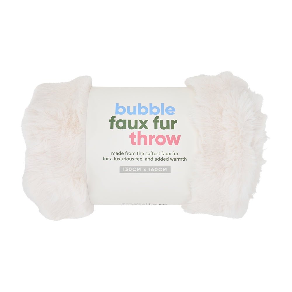 Bubble Faux Fur Throw - Annabel Trends