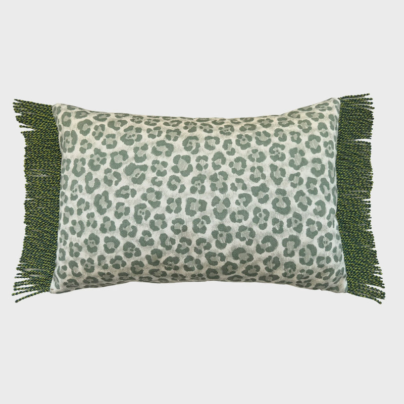 Bullion Fringe Pistachio Leopard - Luxe and Beau