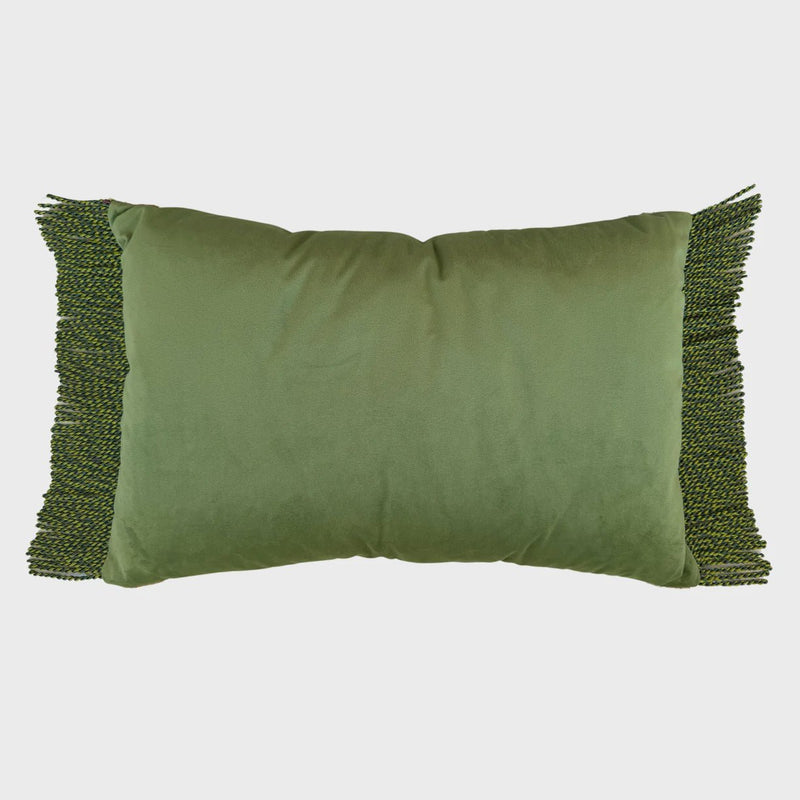 Bullion Fringe Pistachio Velvet - Luxe and Beau
