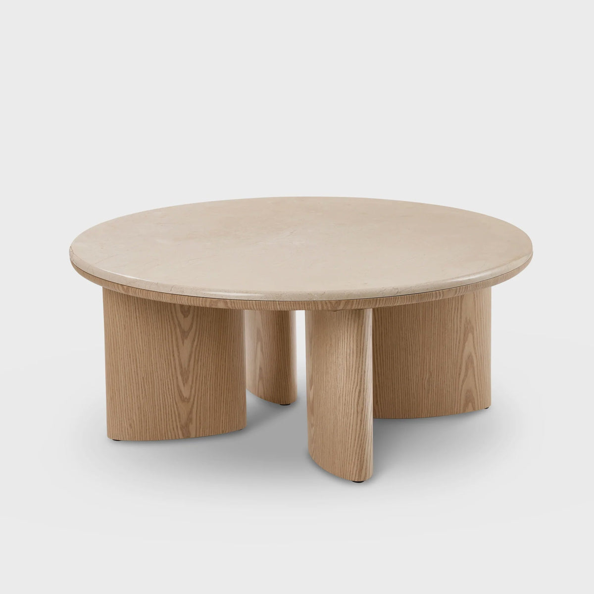 Carlyle Brown Marble Coffee Table-Madras Link