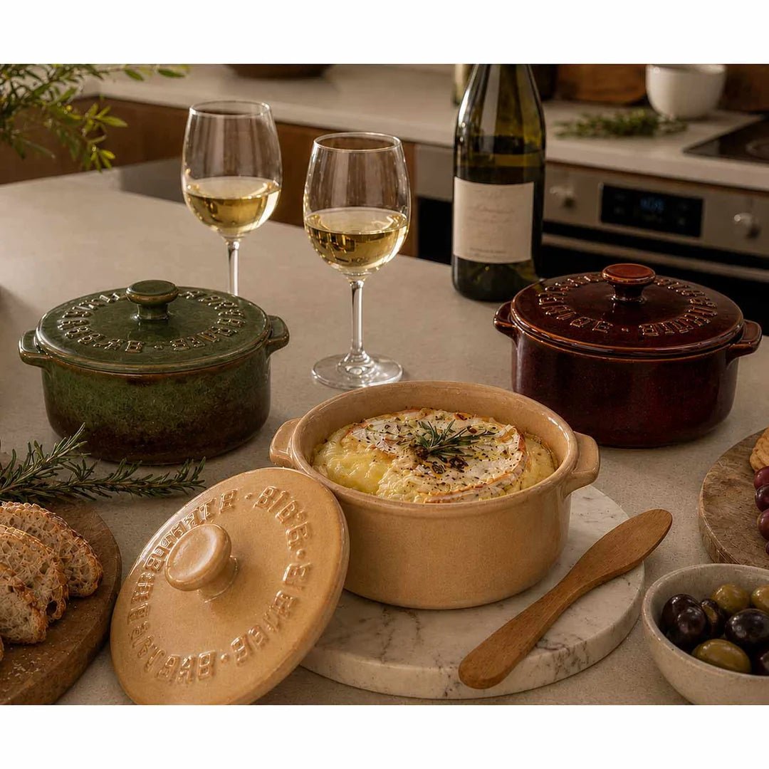 Ceramic Brie Baker Olive-Home Basics & Design