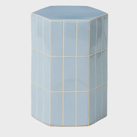 Ceramic Tile Stool Blue - Coast to Coast