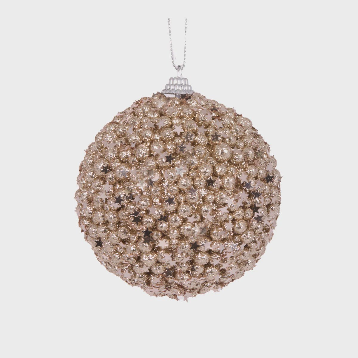 Champagne Stars Bauble - Holly & Ivy