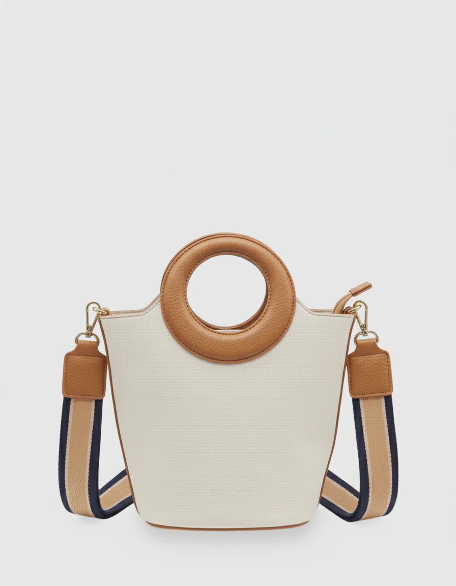 Charlie Bag White Tan - Zjoosh