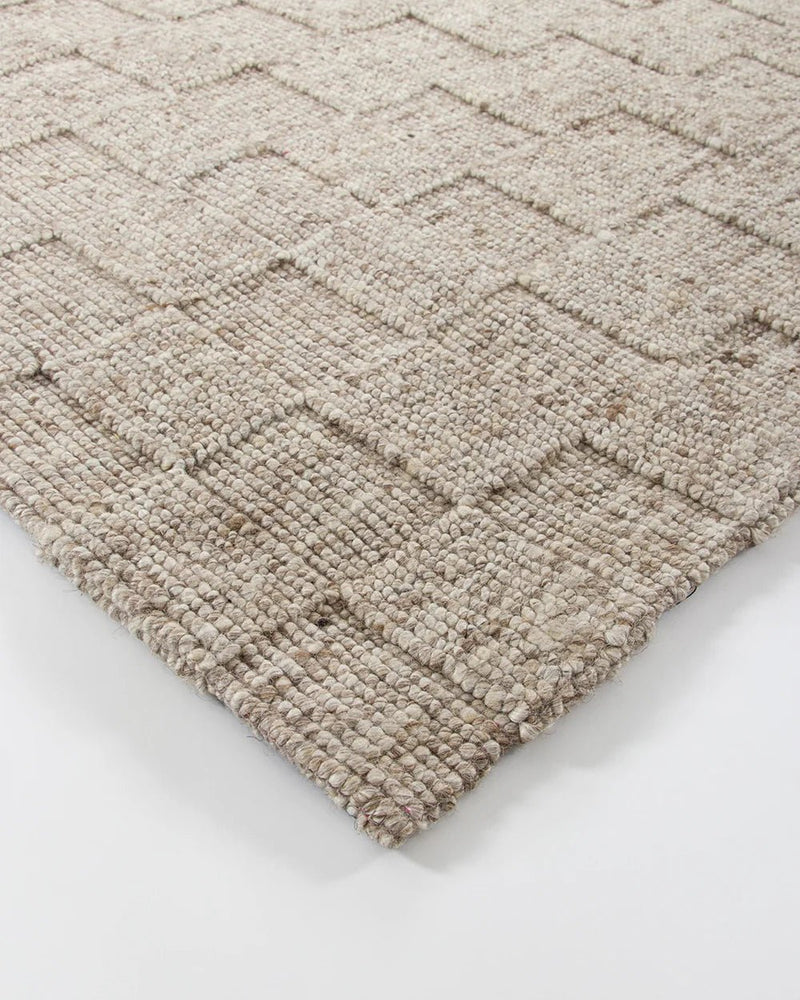 Checker Floor Rug Beige-Furtex
