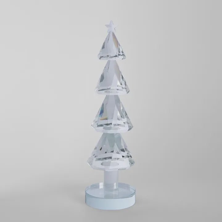 Crystal Glass Xmas Tree Clear - Florabelle